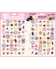 imagem principal do produto Adesivo Decorado Duplo G Purrfect Cats