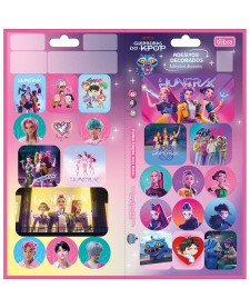 imagem principal do produto Adesivo Decorado Duplo Guerreiras do KPOP