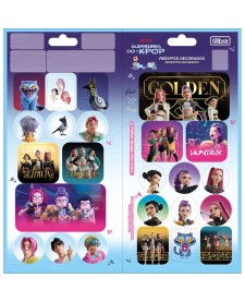imagem principal do produto Adesivo Decorado Duplo Guerreiras do KPop