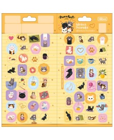 imagem principal do produto Adesivo Decorado Duplo Purrfect Cats