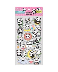 imagem principal do produto Adesivo Decorado Transparente Lovely Friend 6 Folhas