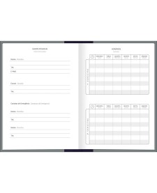 imagem de detalhe produto Agenda Costurada 2 Dias por Página 10,5 x 14,8 cm D+ Permanente