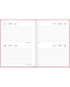 imagem de detalhe produto Agenda Costurada 2 Dias por Página 12,3 x 16,6 cm Spice Feminina 2026