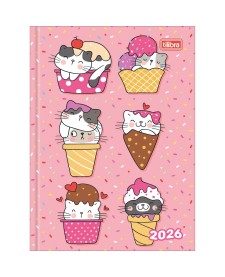 imagem principal do produto Agenda Costurada 2 Dias por Página 12,3 x 16,6 cm Spice Feminina 2026