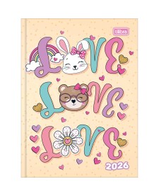 imagem principal do produto Agenda Costurada 2 Dias por Página 12,3 x 16,6 cm Spice Feminina 2026