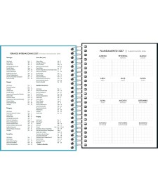 imagem de detalhe produto Agenda Costurada Diária 11,7x 16,4 cm Neon 2027