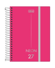 imagem principal do produto Agenda Costurada Diária 11,7x 16,4 cm Neon 2027