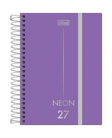 imagem principal do produto Agenda Costurada Diária 11,7x 16,4 cm Neon 2027