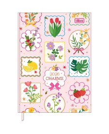 imagem principal do produto Agenda Costurada Diária 12,3 x 16,6 cm Charme 2026
