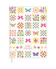 imagem principal do produto Agenda Costurada Diária 12,3 x 16,6 cm Charme 2026