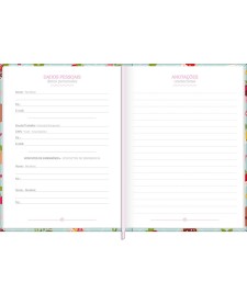 imagem de detalhe produto Agenda Costurada Diária 12,3 x 16,6 cm Charme 2027