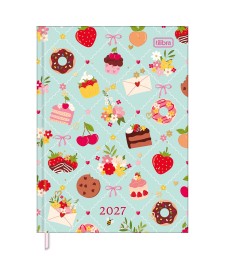 imagem principal do produto Agenda Costurada Diária 12,3 x 16,6 cm Charme 2027