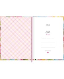 imagem de detalhe produto Agenda Costurada Diária 12,3 x 16,6 cm Feminine 2026