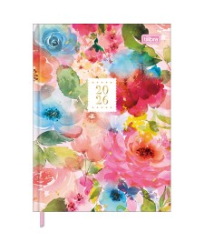 imagem principal do produto Agenda Costurada Diária 12,3 x 16,6 cm Feminine 2026