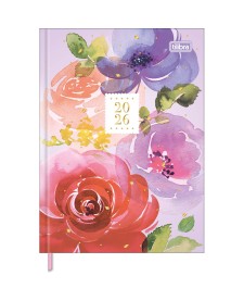 imagem principal do produto Agenda Costurada Diária 12,3 x 16,6 cm Feminine 2026