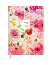 imagem principal do produto Agenda Costurada Diária 12,3 x 16,6 cm Feminine 2026
