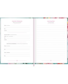 imagem de detalhe produto Agenda Costurada Diária 12,3 x 16,6 cm Feminine 2027