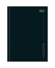 imagem principal do produto Agenda Costurada Diária 12,3 x 16,6 cm Pepper Preta 2027