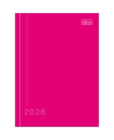 imagem principal do produto Agenda Costurada Diária 12,3 x 16,6 cm Pepper Rosa 2026