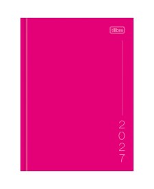 imagem principal do produto Agenda Costurada Diária 12,3 x 16,6 cm Pepper Rosa 2027