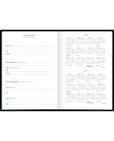 imagem de detalhe produto Agenda Costurada Diária 14,5 x 20,5 cm Spice Preta 2026