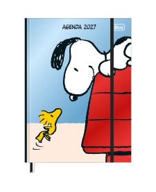 imagem principal do produto Agenda Costurada Diária 17,6 x 23,9 cm Snoopy 2027