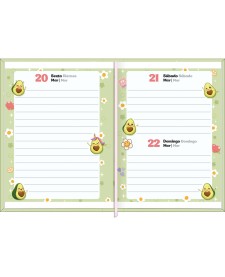 imagem de detalhe produto Agenda Costurada MIni 7,8 x 10,8 cm Abacute 2026