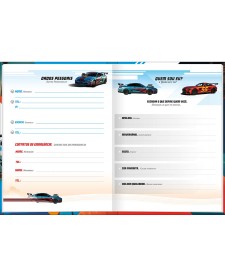 imagem de detalhe produto Agenda Costurada Permanente X-Racing 3D M4