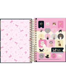 imagem de detalhe produto Agenda Espiral 11 x 15,4 mm Purrfect Cats 2027