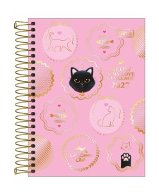 imagem principal do produto Agenda Espiral 11 x 15,4 mm Purrfect Cats 2027
