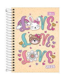 imagem principal do produto Agenda Espiral Diária 11 x 15,4 cm Spice Feminina 2026