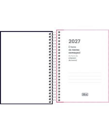 imagem de detalhe produto Agenda Espiral Diária 11 x 15,4 cm Spice Feminina 2027