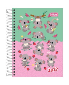 imagem principal do produto Agenda Espiral Diária 11 x 15,4 cm Spice Feminina 2027