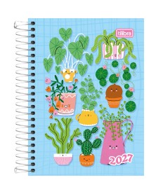 imagem principal do produto Agenda Espiral Diária 11 x 15,4 cm Spice Feminina 2027