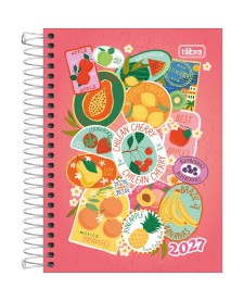 imagem principal do produto Agenda Espiral Diária 11 x 15,4 cm Spice Feminina 2027