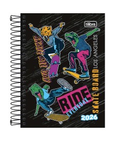 imagem principal do produto Agenda Espiral Diária 11 x 15,4 cm Spice Masculina 2026