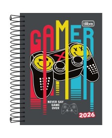 imagem principal do produto Agenda Espiral Diária 11 x 15,4 cm Spice Masculina 2026