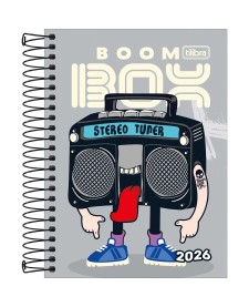 imagem principal do produto Agenda Espiral Diária 11 x 15,4 cm Spice Masculina 2026