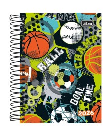 imagem principal do produto Agenda Espiral Diária 11 x 15,4 cm Spice Masculina 2026