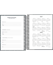 imagem de detalhe produto Agenda Espiral Diária 11 x 15,4 cm Spice Masculina 2027