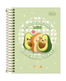 imagem principal do produto Agenda Espiral Diária 11,0 x 15,4 cm Abacute 2026