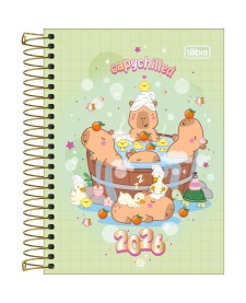 imagem principal do produto Agenda Espiral Diária 11,0 x 15,4 cm Capyclub 2026
