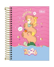imagem principal do produto Agenda Espiral Diária 11,0 x 15,4 cm Capyclub 2026