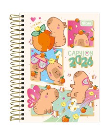 imagem principal do produto Agenda Espiral Diária 11,0 x 15,4 cm Capyclub 2026
