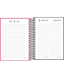 imagem de detalhe produto Agenda Espiral Diária 11,1 x 15,4 cm Spice Cores 2026