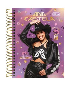 imagem principal do produto Agenda Espiral Diária 11,7 x 16,4 cm Ana Castela 2026