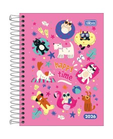 imagem principal do produto Agenda Espiral Diária 11,7 x 16,4 cm D+ Feminina 2026