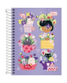 imagem principal do produto Agenda Espiral Diária 11,7 x 16,4 cm D+ Feminina 2027