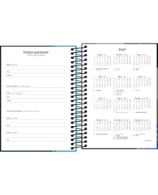 imagem de detalhe produto Agenda Espiral Diária 11,7 x 16,4 cm D+ Masculina 2027