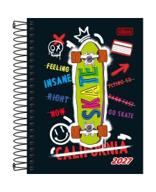 imagem principal do produto Agenda Espiral Diária 11,7 x 16,4 cm D+ Masculina 2027